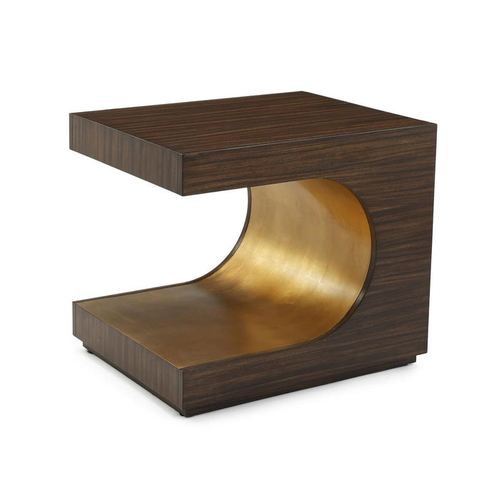 John Richard Groove Side Table, Gold