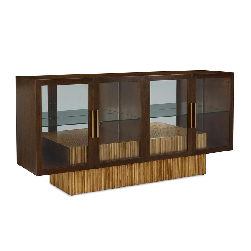 John Richard Suffolk Four-Door Lighted Credenza