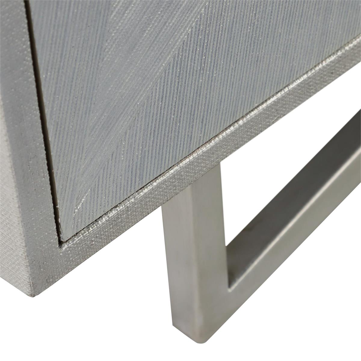 John Richard Vertex Four-Door Sideboard, Silver