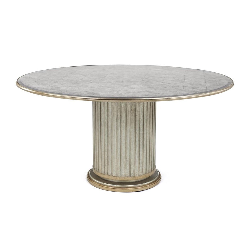 John Richard Dorian Dining Table, Glass Top