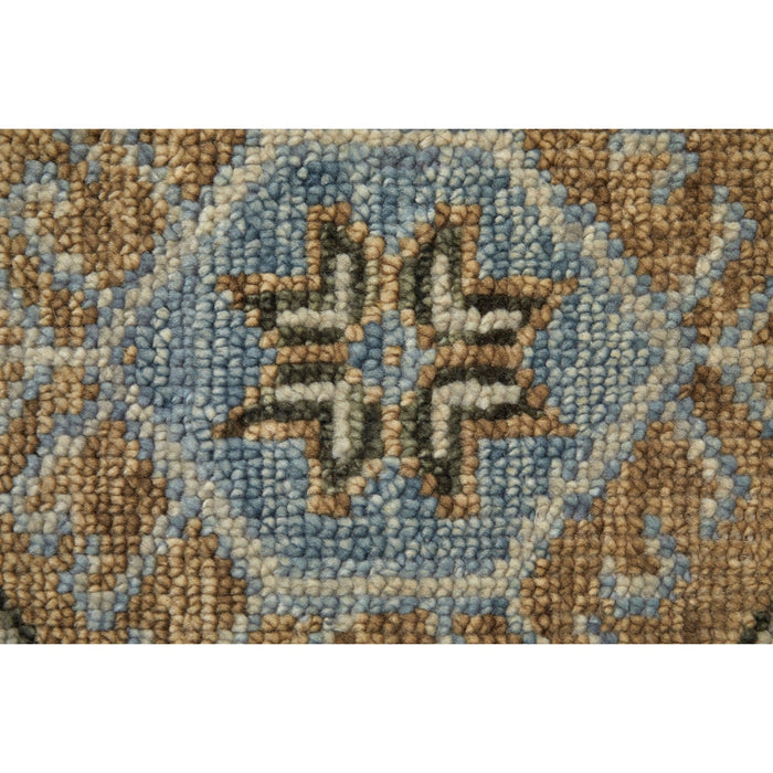 Feizy Fillmore 6935F Traditional Medallion Rug in Blue/Green