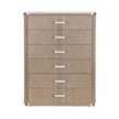 Michael Amini West Kensington Highboy Chest - Sea Salt Caramel