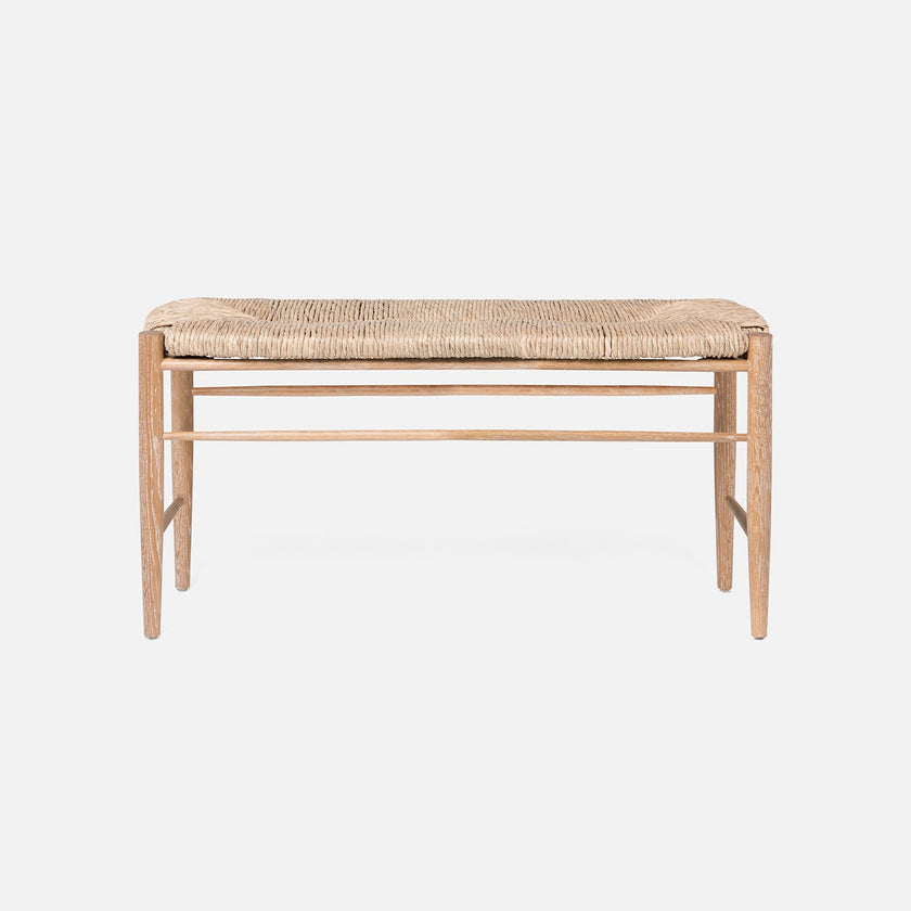 Colwyn Woven Rush Bench