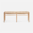 Colwyn Woven Rush Bench