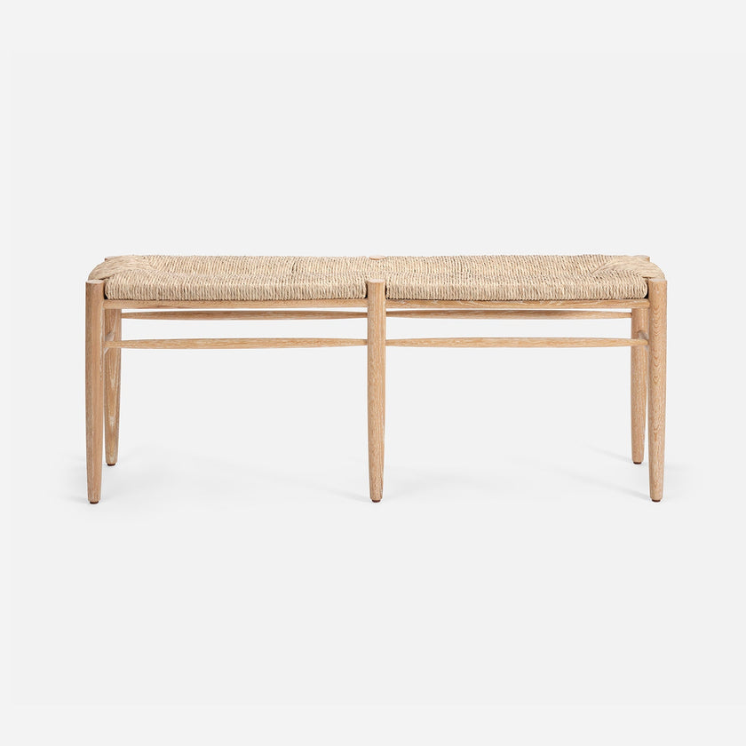 Colwyn Woven Rush Bench