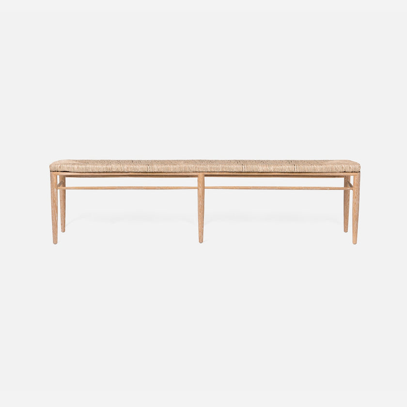 Colwyn Woven Rush Bench