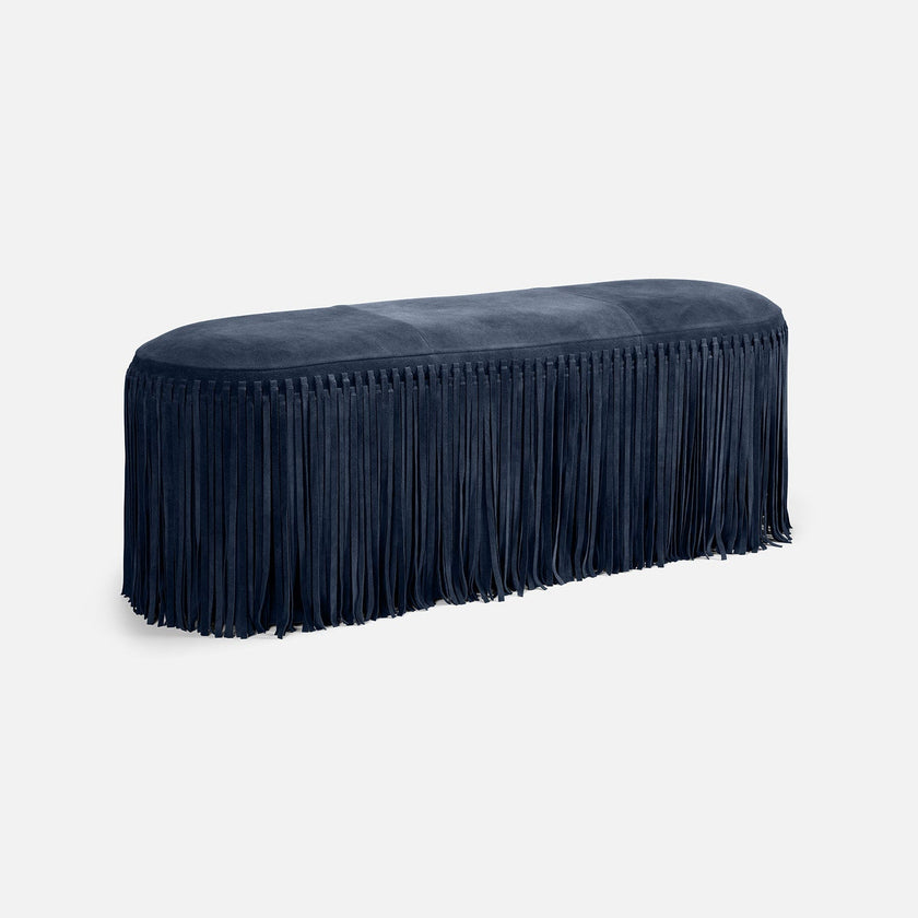 Hallie Suede Bench