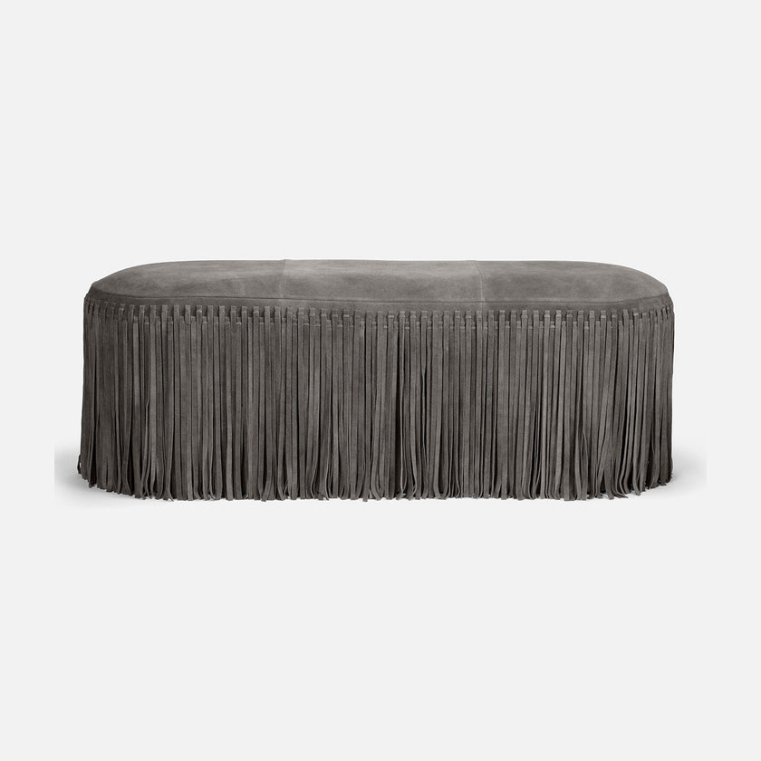 Hallie Suede Bench
