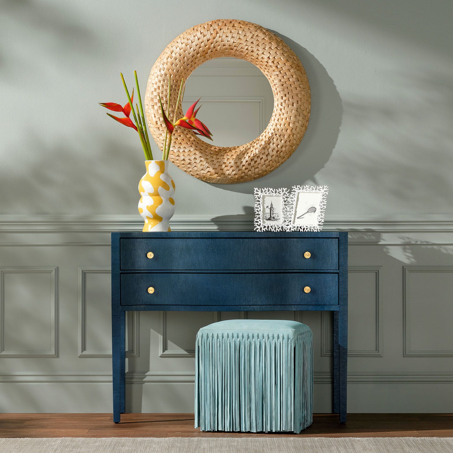 Hallie Modern Designer Console Stool