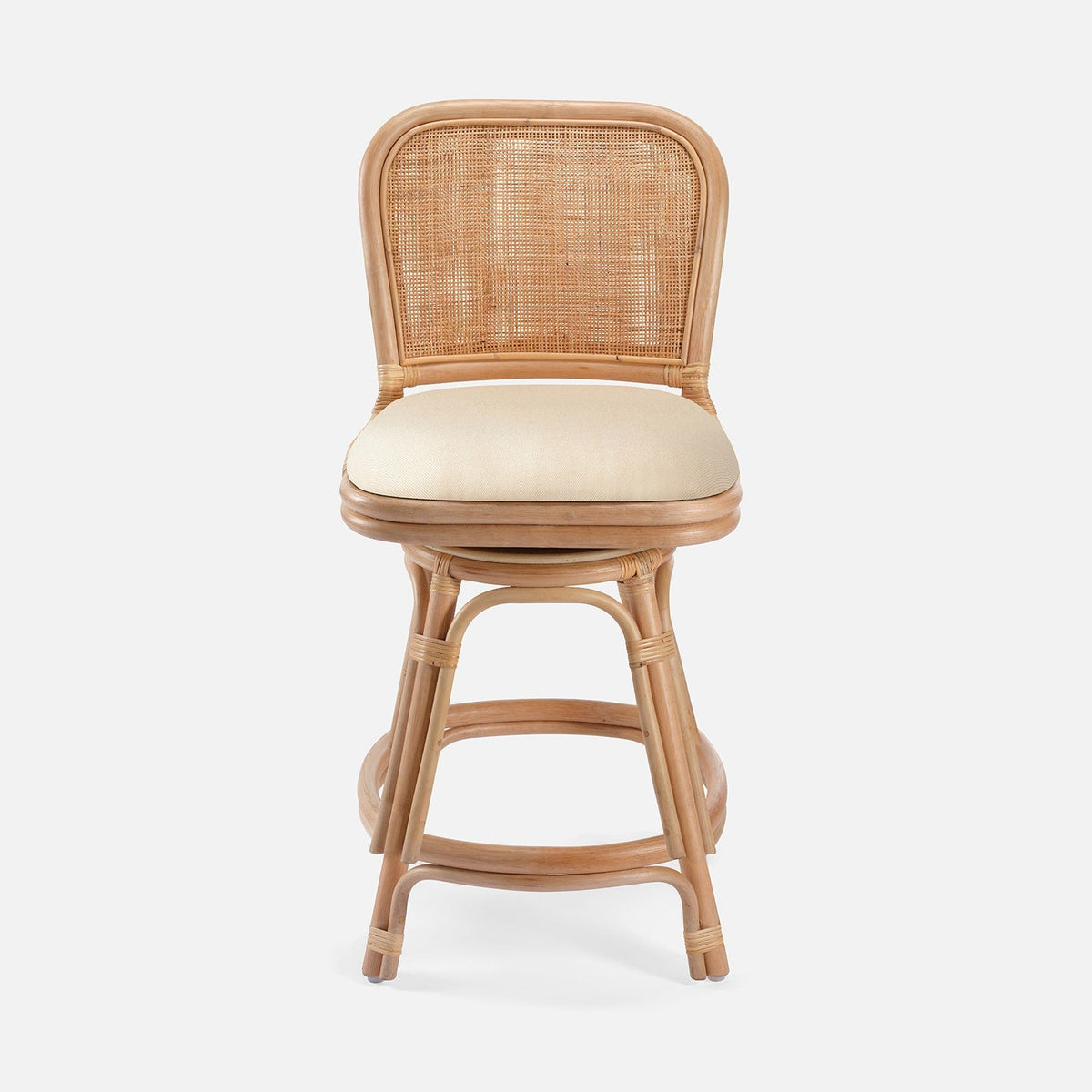 Tatum Upholstered Swivel Counter Stool