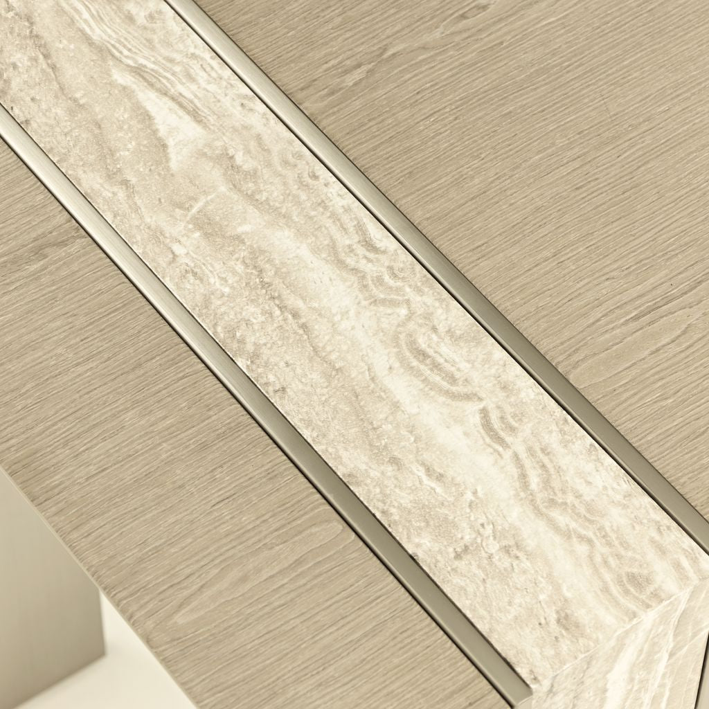 Michael Amini Lotus Bay Vanity Desk - Sand