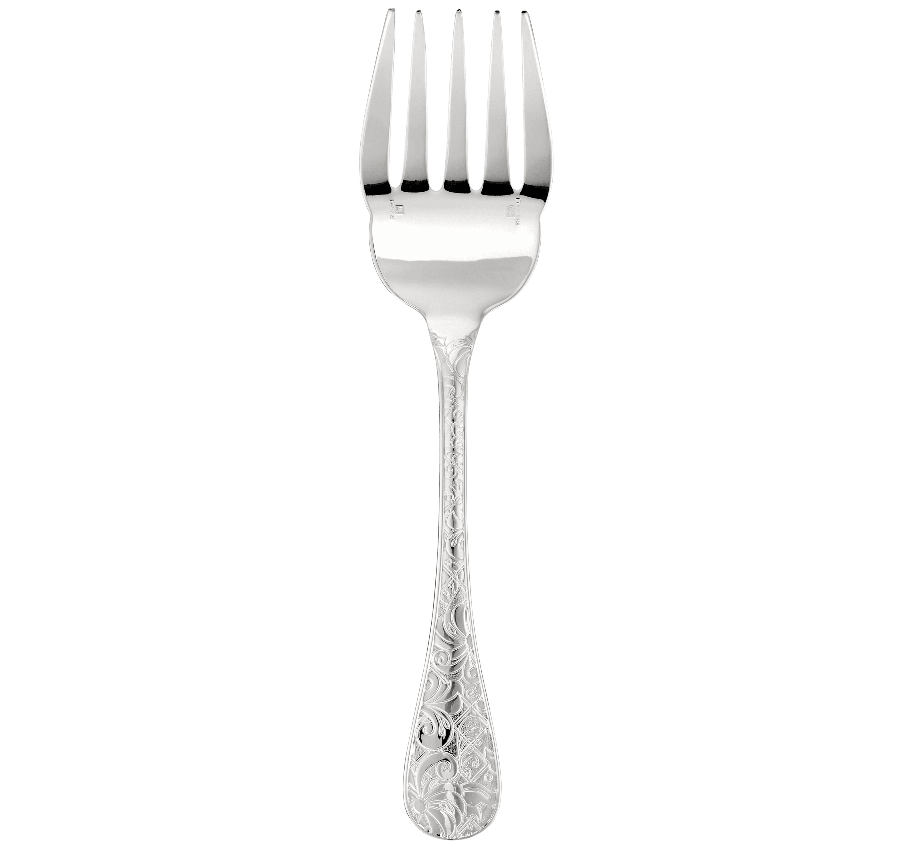 Christofle Jardin d'Eden Silver Plated Fish Serving Fork