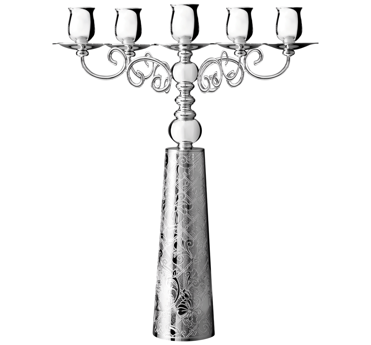 Christofle Jardin d'Eden Silver Plated Candelabra