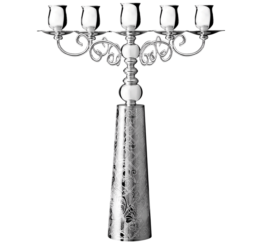 Christofle Jardin d'Eden Silver Plated Candelabra