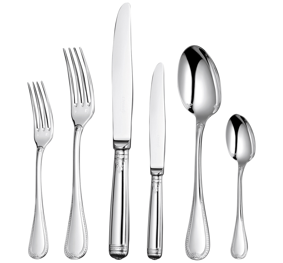 Christofle Malmaison Silver Plated Cutlery Set
