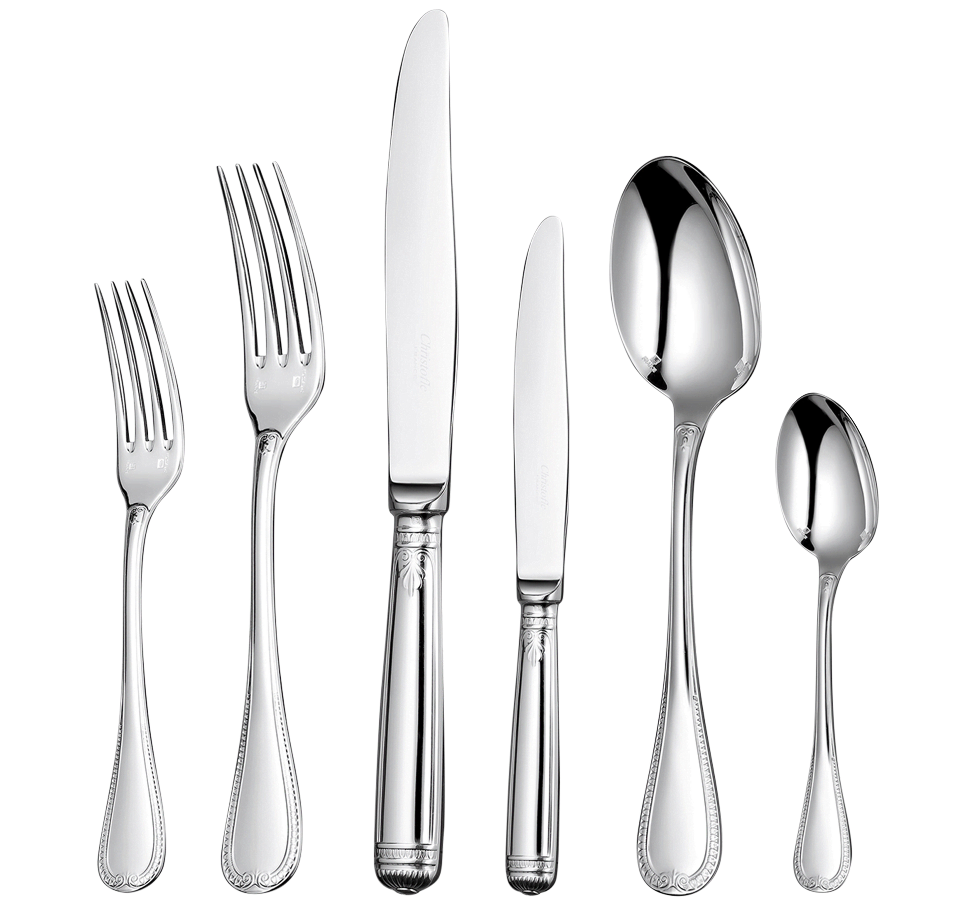 Christofle Malmaison Silver Plated Cutlery Set