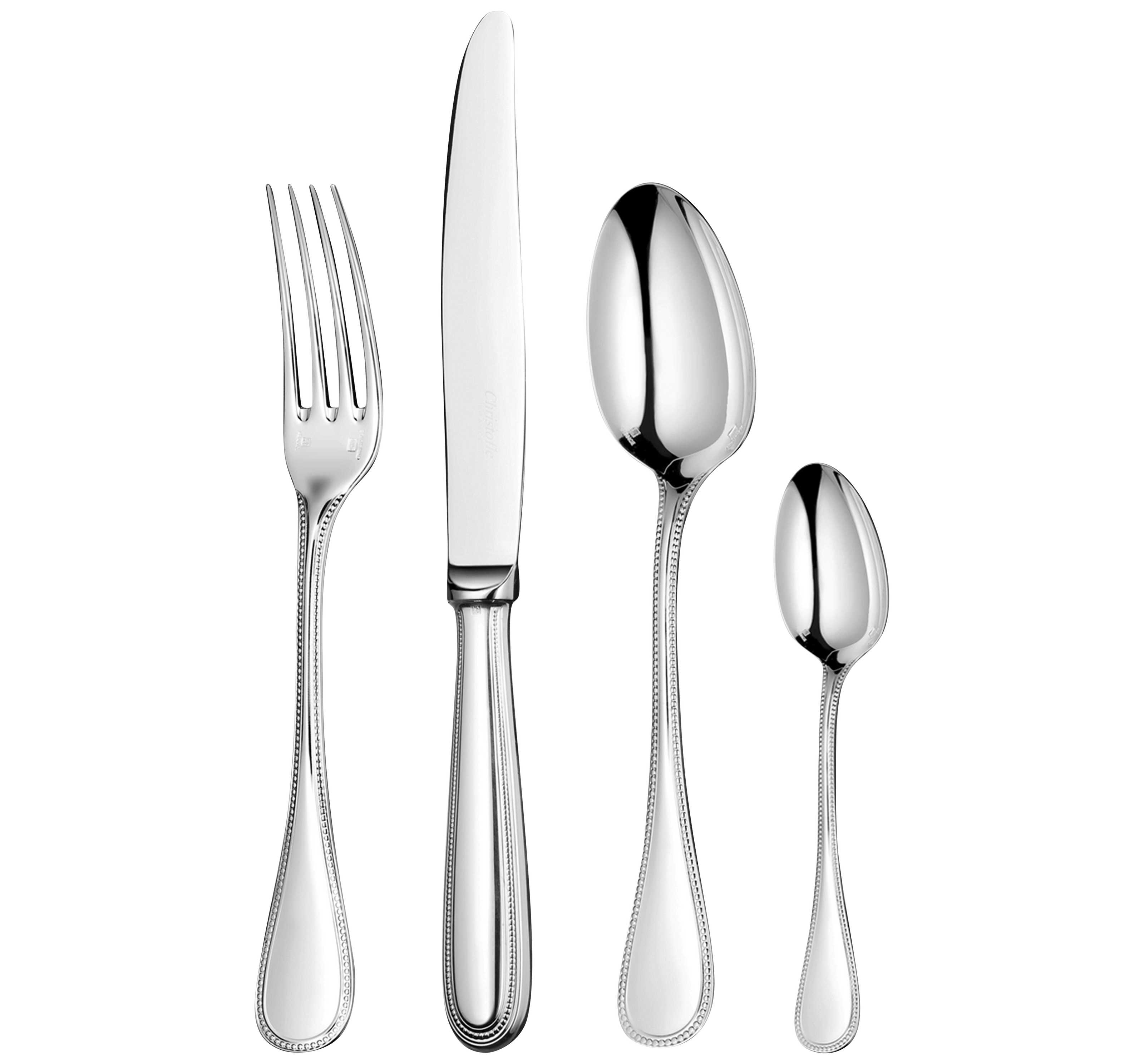 Christofle Perles Stainless Steel Cutlery Set