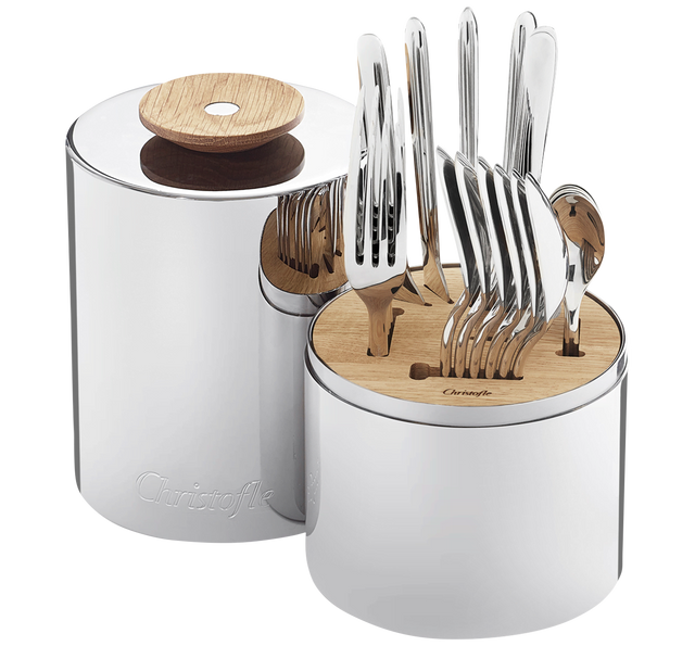 Christofle Essentiel 24-Piece Flatware Set With Storage Capsule