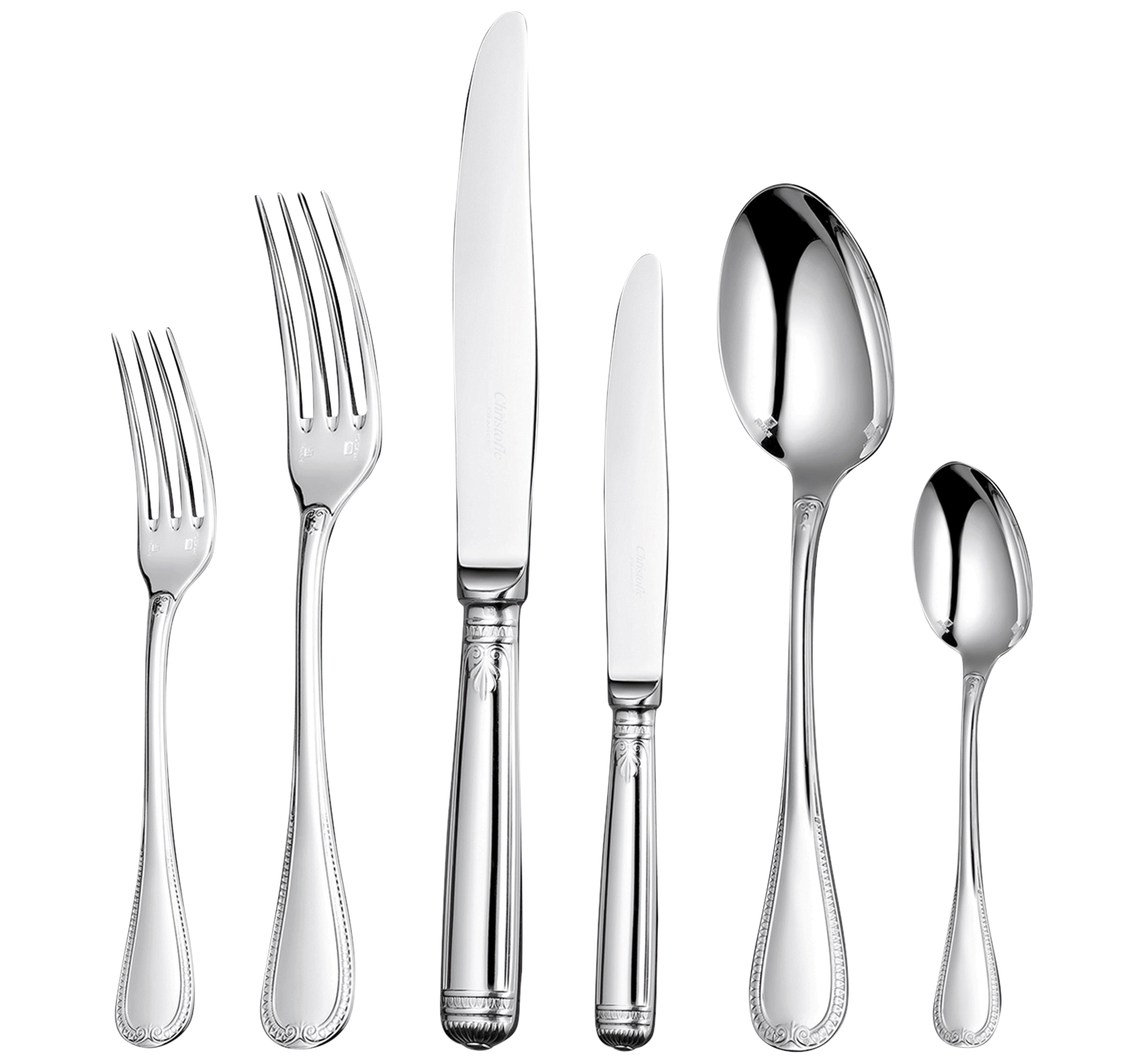 Christofle Malmaison Silver Plated Cutlery Set