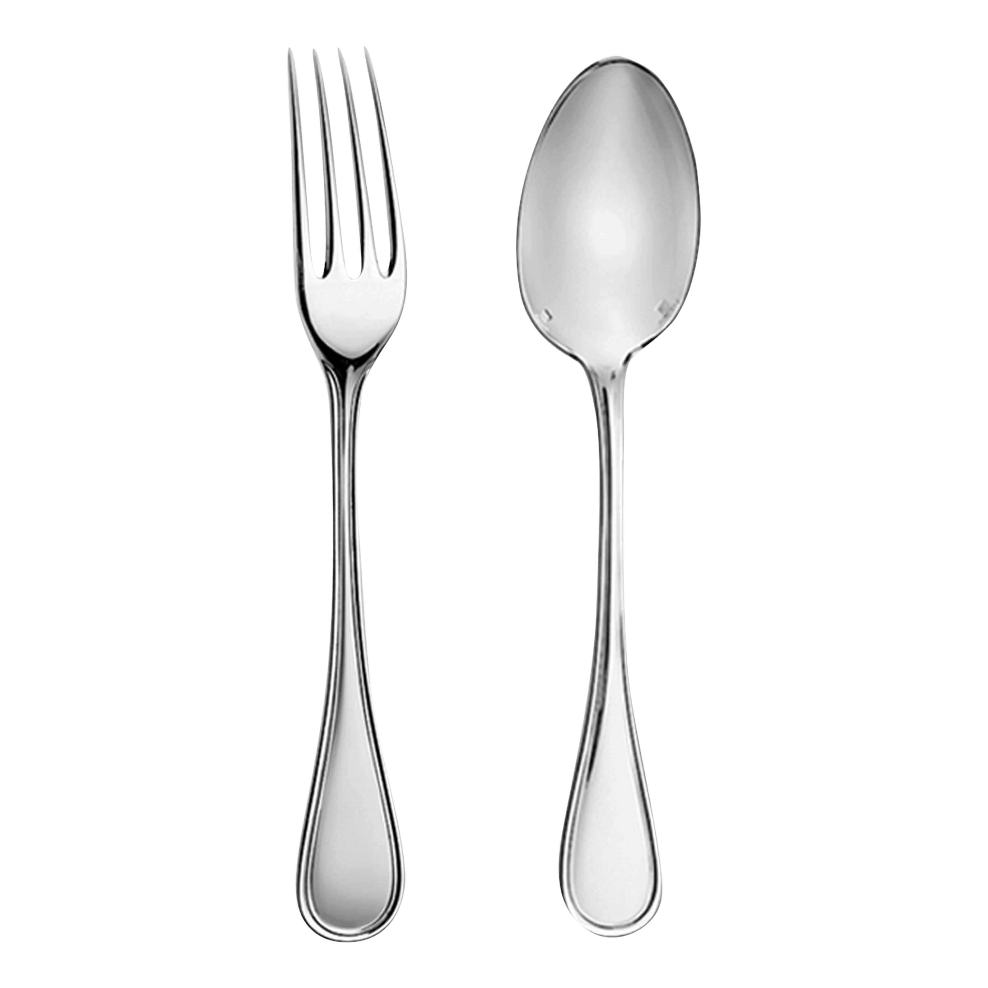Christofle Albi Silver Plated 2-Piece Cutlery Set For Children