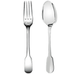 Christofle Cluny Silver Plated 2-Piece Cutlery Set For Children