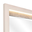 Michael Amini Pavira Dresser Mirror with LED Lights - Stone