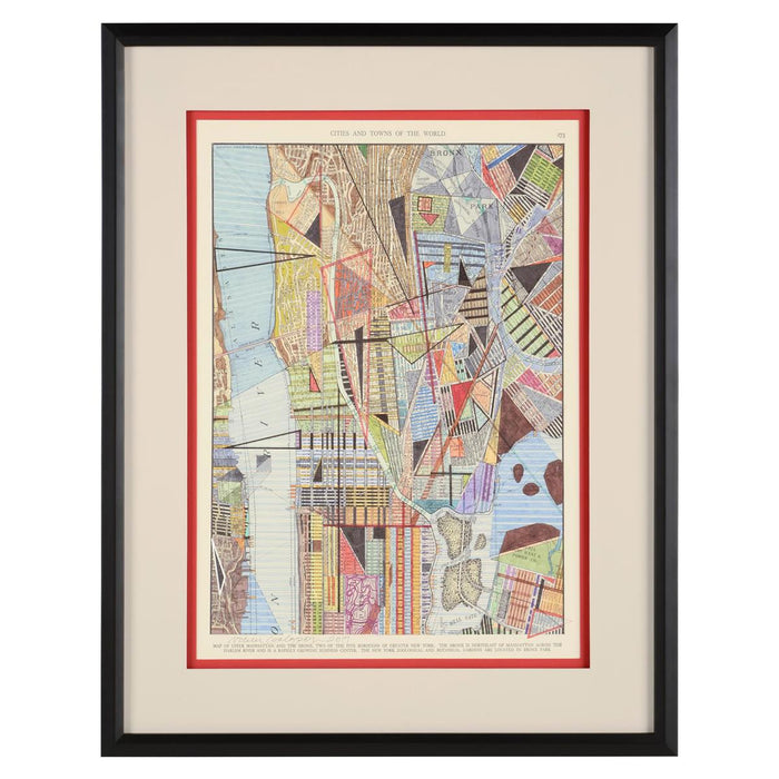 John Richard Colorful Maps III Wall Art