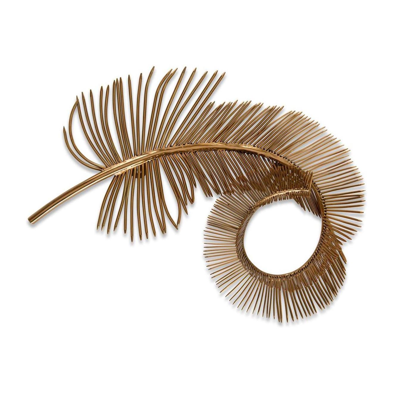 John Richard Coiled Brass Plume I Wall Art