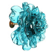 John Richard Teal Glass Flower Wall Art