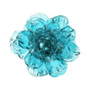 John Richard Teal Glass Flower Wall Art