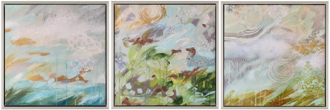 John Richard Decor Susan Zulauf's Breeze Triptych