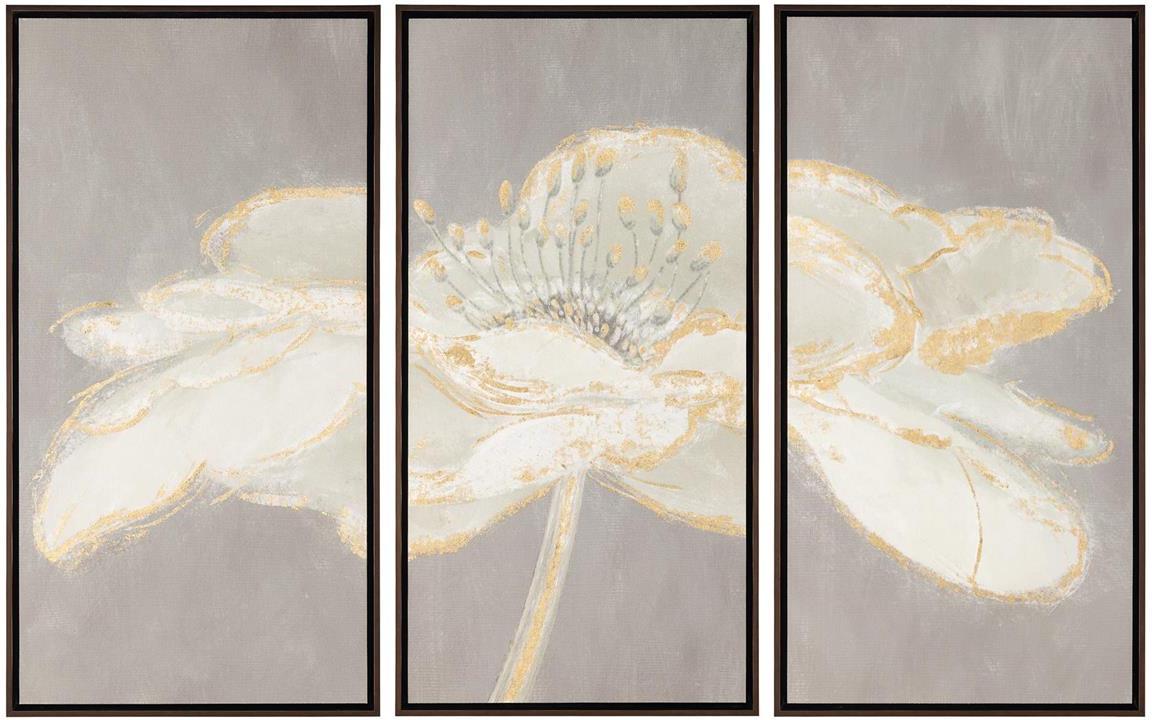 John Richard Decor Linda Wood's Moon Daisy Triptych