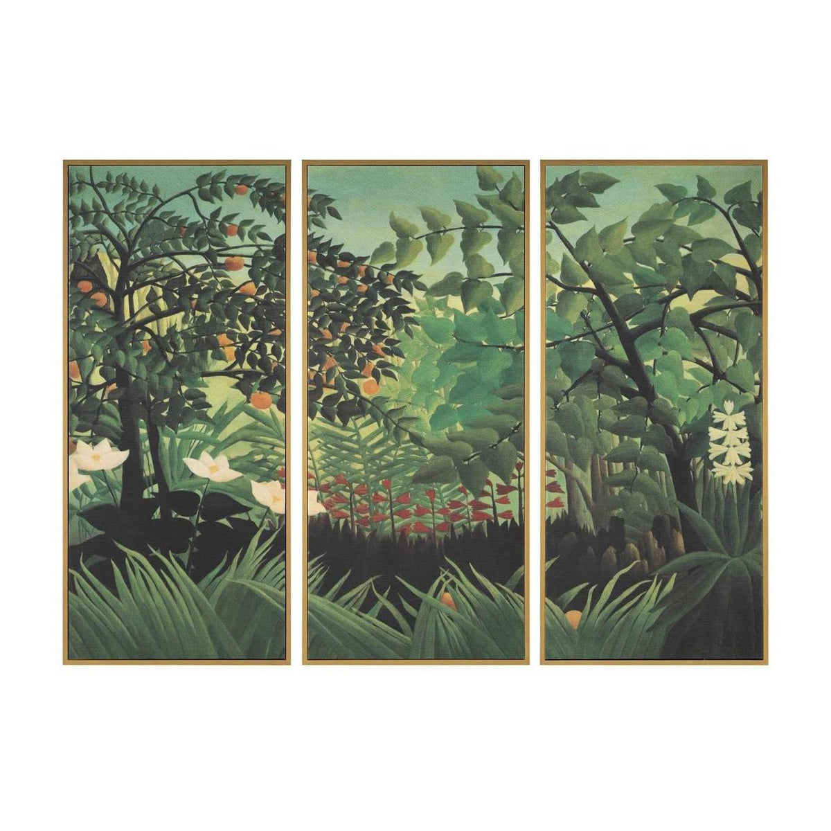John Richard Decor Henri Rosseau's Outlook, Set of 3