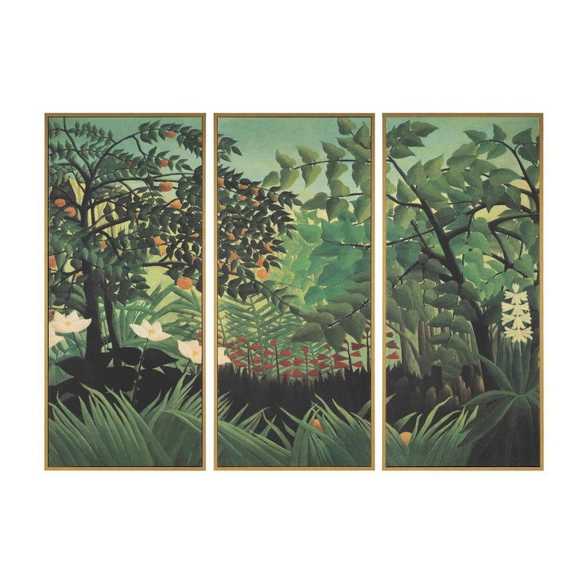 John Richard Decor Henri Rosseau's Outlook, Set of 3