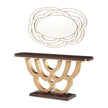 Michael Amini Camellia Field Console Table with Mirror