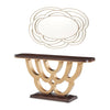 Michael Amini Camellia Field Console Table with Mirror