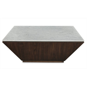 Century Furniture Compositions Cocktail Table with Marble Top