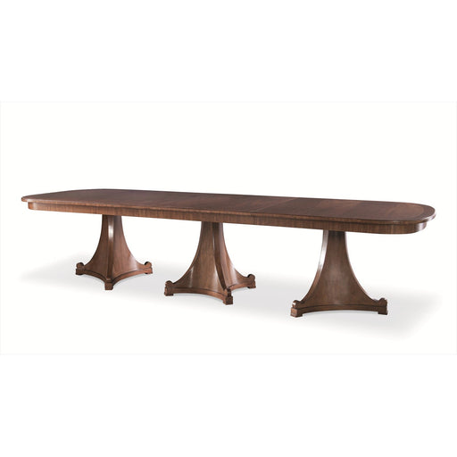 Century Furniture Dawning Tri/Quad-Pedestal Dining Table - 132 Inch