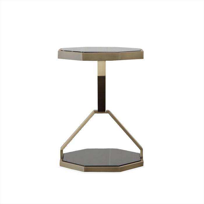 Century Furniture Compositions Drinks Table with Glass Top