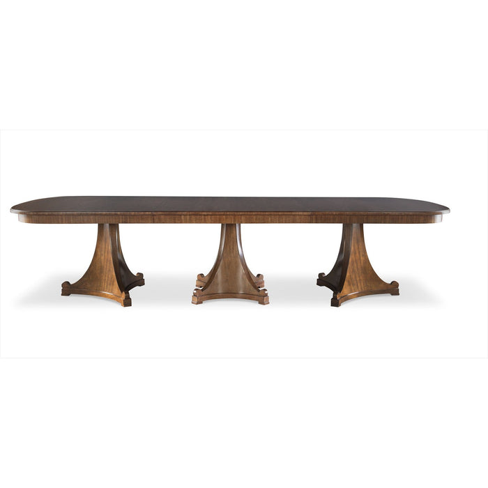 Century Furniture Dawning Tri/Quad-Pedestal Dining Table - 132 Inch