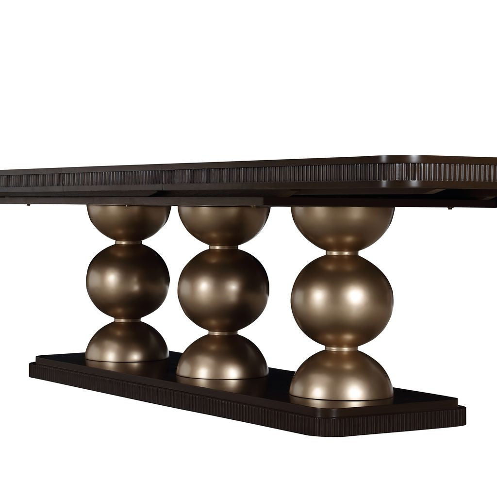 Michael Amini West Kensington Rectangular Dining Table - Medium Espresso
