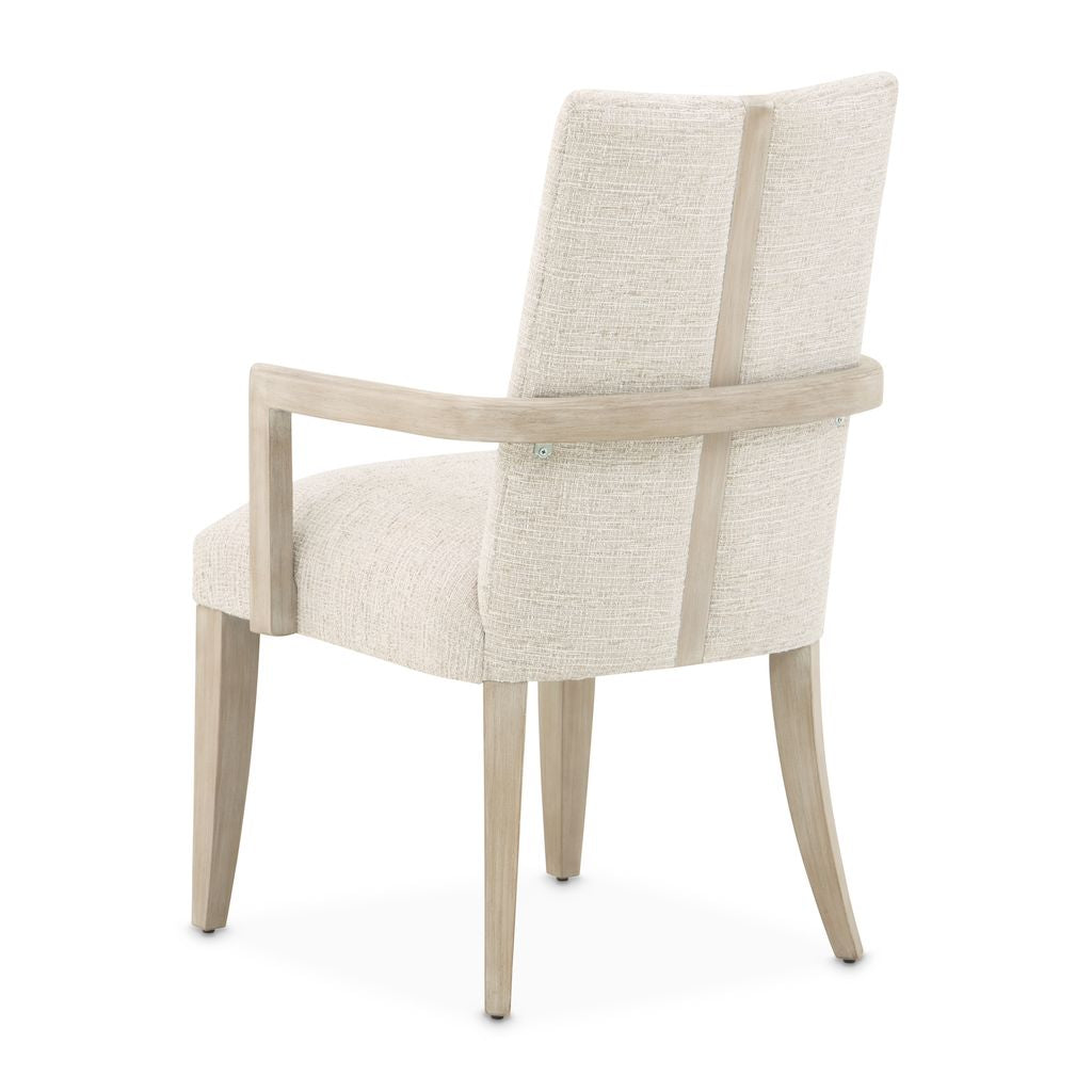 Michael Amini Lotus Bay Dining Arm Chair - Sand