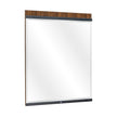 Michael Amini Kayner Dresser Mirror with LED Lights - Charcoal