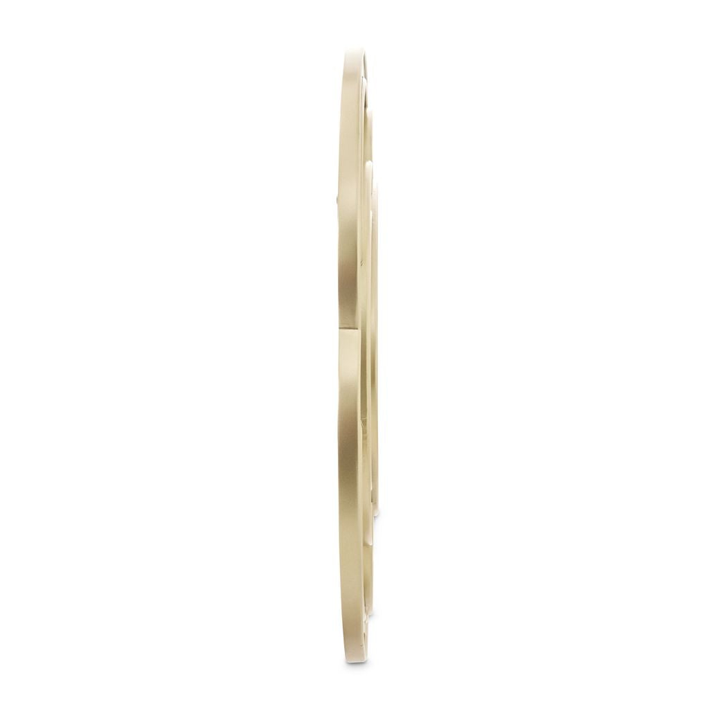 Michael Amini Camellia Field Wall Mirror - Antique Gold