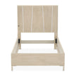 Michael Amini Lotus Bay Panel Bed with LED Lights - Sand