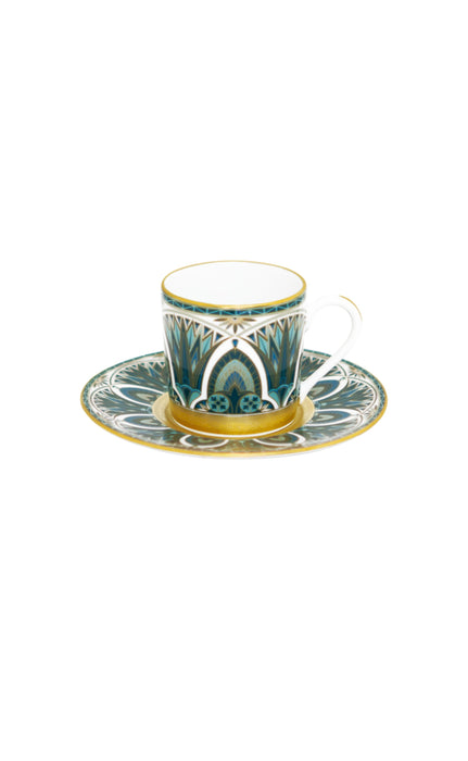 Haviland Reves Du Nil Coffee Cup and Saucer - Gold