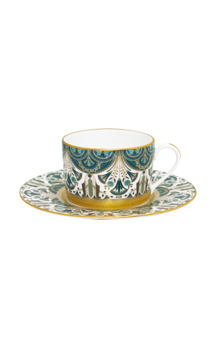 Haviland Reves Du Nil Teacup and Saucer - Gold