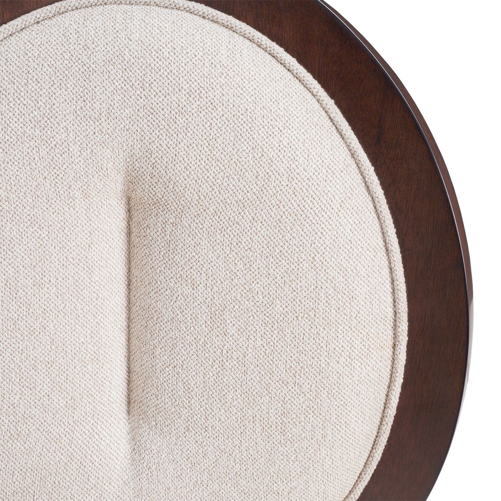 Michael Amini Camellia Field Dining Side Chair - Linen/Warm Pecan - Set of 2