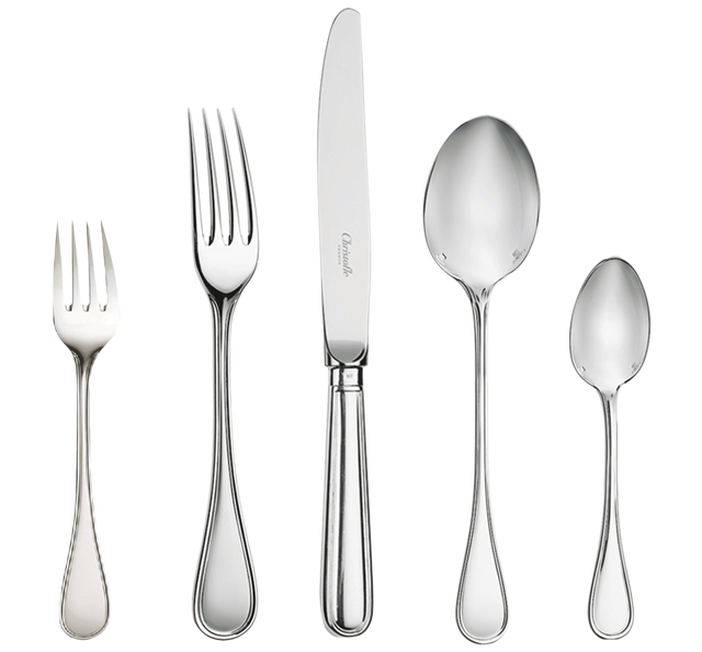Christofle Albi 5-Piece Silver-Plated Flatware Set