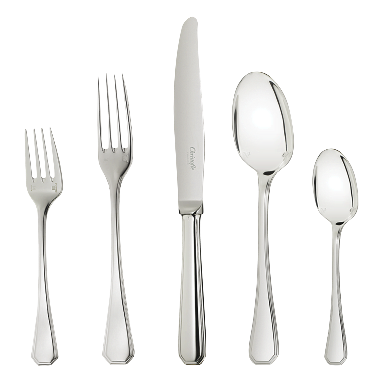 Christofle America Silver Plated 5-Piece Place Setting